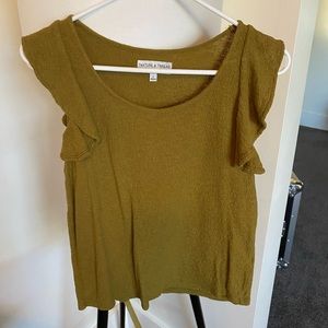 Ruffle sleeve tank top